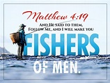 Fishers of Men Matthew Verse Stock Illustration - Illustration of faith ...