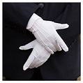 SUNSIOM - SUNSIOM 1 Pair White Formal Gloves For Men White Tuxedo ...