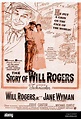 WILL ROGERS JR., JANE WYMAN, THE STORY OF WILL ROGERS, 1952 Stock Photo ...