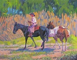 Tribute to the Cowgirl Painting by Sal Vasquez | Fine Art America