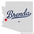 Map of Brenda, AZ, Arizona