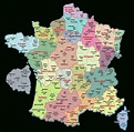 Carte De France Departements : Carte Des Départements De France avec ...