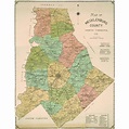Mecklenburg County Wall Map, 1911 - The Map Shop