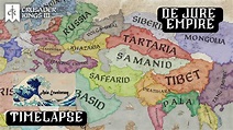 De Jure Empire Timelapse Crusader Kings 3 With Asia Expansion - YouTube