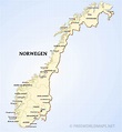 Karte von Norwegen - Freeworldmaps.net