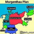 Morgenthau Plan to divide Germany after World War... - Maps on the Web