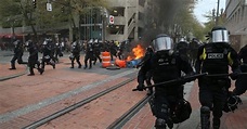 RIOTS in Portland: May Day Ends in Smoke Bombs, Street Terror, Fires ...