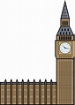 Big Ben Clock Tower Cartoon