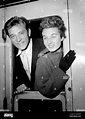 British film actor Richard Burton and his wife, Sybil Williams, arrive ...