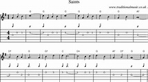 Common session tunes, Scores and Tabs for Guitar - Saints