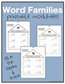 Free Printable Word Family Worksheets - Printable Blank World
