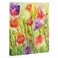 Summer Flowers Art Canvas Rosie Brown