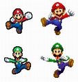 3DS to GBA Mario and Luigi sprites preview 1 by WahooMario on DeviantArt