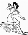Imprimir dibujos para colorear – Aladdin, para niños y niñas