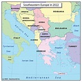Map Of South Eastern Europe - Kiah Selene