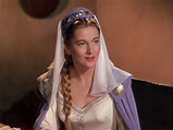 Joan Fontaine as Rowena in the movie Ivanhoe | Ivanhoe, Actress photos ...