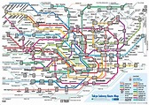 Map of Tokyo, Japan