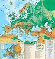 Mapa físico de Europa - Tamaño completo