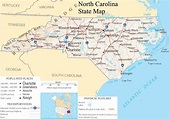 ♥ North Carolina State Map - A large detailed map of North Carolina ...