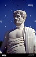 Aristóteles, 384 - 322 AC, filósofo griego, estatua, Stagira, Grecia ...