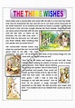 THE THREE WISHES - ESL worksheet by macomabi