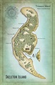 Robert Louis Stevenson's Treasure Island Map Print by imaginactory