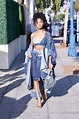 Skai Jackson in a Full Denim Outfit - West Hollywood 05/27/2021 ...