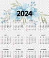 Calendario 2024, png | PNGWing