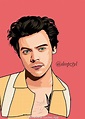 Harry styles drawing | Harry styles drawing, Harry styles, One ...