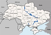﻿Mapa de Ucrania﻿, donde está, queda, país, encuentra, localización ...