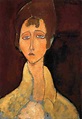 Femme en Blanc paletot , 1917 de Amedeo Modigliani (1884-1920, Italy ...