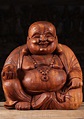 SOLD Wooden Fat & Happy Buddha of Prosperity 20" (#102bw20): Hindu Gods ...