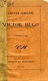 L'OEUVRE COMPLETE DE VICTOR HUGO, EXTRAITS von HUGO Victor: bon ...