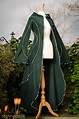 Long Green Cloak Long Green Coat Dark Green Fleece Cloak - Etsy