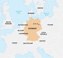 Alemania en el mapa mundial: países circundantes y ubicación en el mapa ...