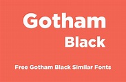 Gotham Black Font Free - Dafont Free