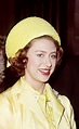 Princess Margaret in a yellow coat and hat in Coventry in 1961. | Royal ...