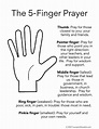 How to Pray the 5 Finger Prayer {free Printable} - Out Upon the Waters