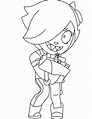 Colette Brawl Stars Coloring Page - Free Printable Coloring Pages for Kids