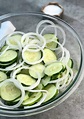 Cucumber and Onion Salad is a simple, classic Southern recipe of just sliced cucumbers and ...