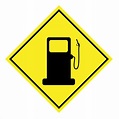 gas station road sign traffic sign 8164986 Vector Art at Vecteezy