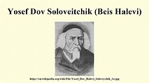 Yosef Dov Soloveitchik (Beis Halevi) - Alchetron, the free social ...