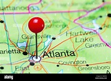 Atlanta en un mapa fotografías e imágenes de alta resolución - Alamy
