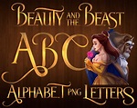 Beauty and the Beast Font Png Beauty and the Beast Alphabet - Etsy