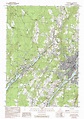 Waterville topographic map 1:24,000 scale, Maine