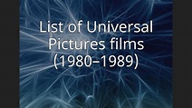 List of Universal Pictures films (1980–1989) - YouTube
