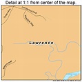 Lawrence New York Street Map 3641553