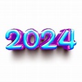 2024 Text Design Vector, 2024, 2024 Text, 2024 Year PNG and Vector with ...