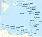 La situation de la Martinique cartes, situations, accès des villes et ...