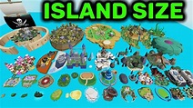 ISLAND Size Comparision Blox Fruits (All Seas & Islands) Roblox - YouTube